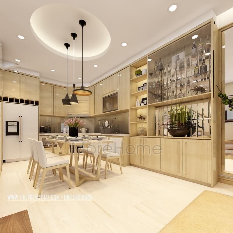 Mê mẩn với 20 mẫu trang trí nội thất phòng ăn căn hộ, nhà phố, biệt thự khó lòng cưỡng lại 